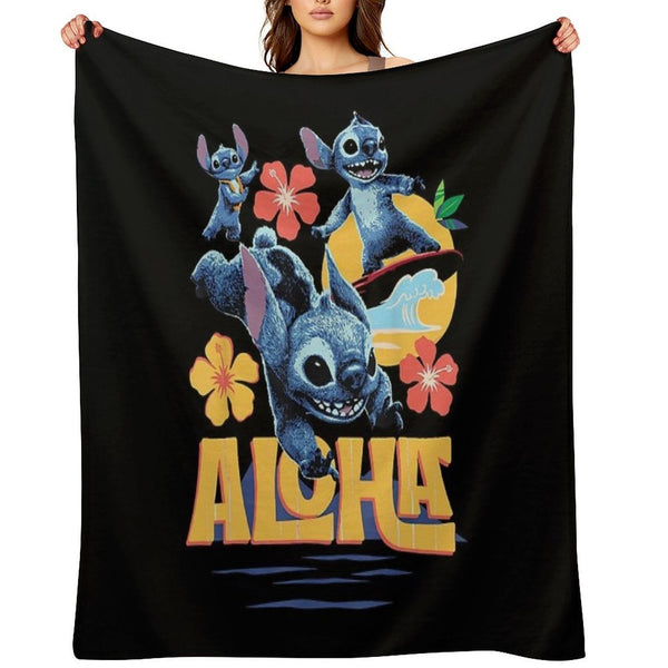 Lilo & Stitch Live-Action Movie Tropical Aloha Stitch Versatility Throw Blanket