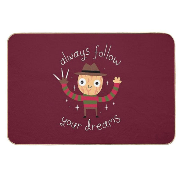 Always Follow Your Dreams  Pet-Safe Bath Mat