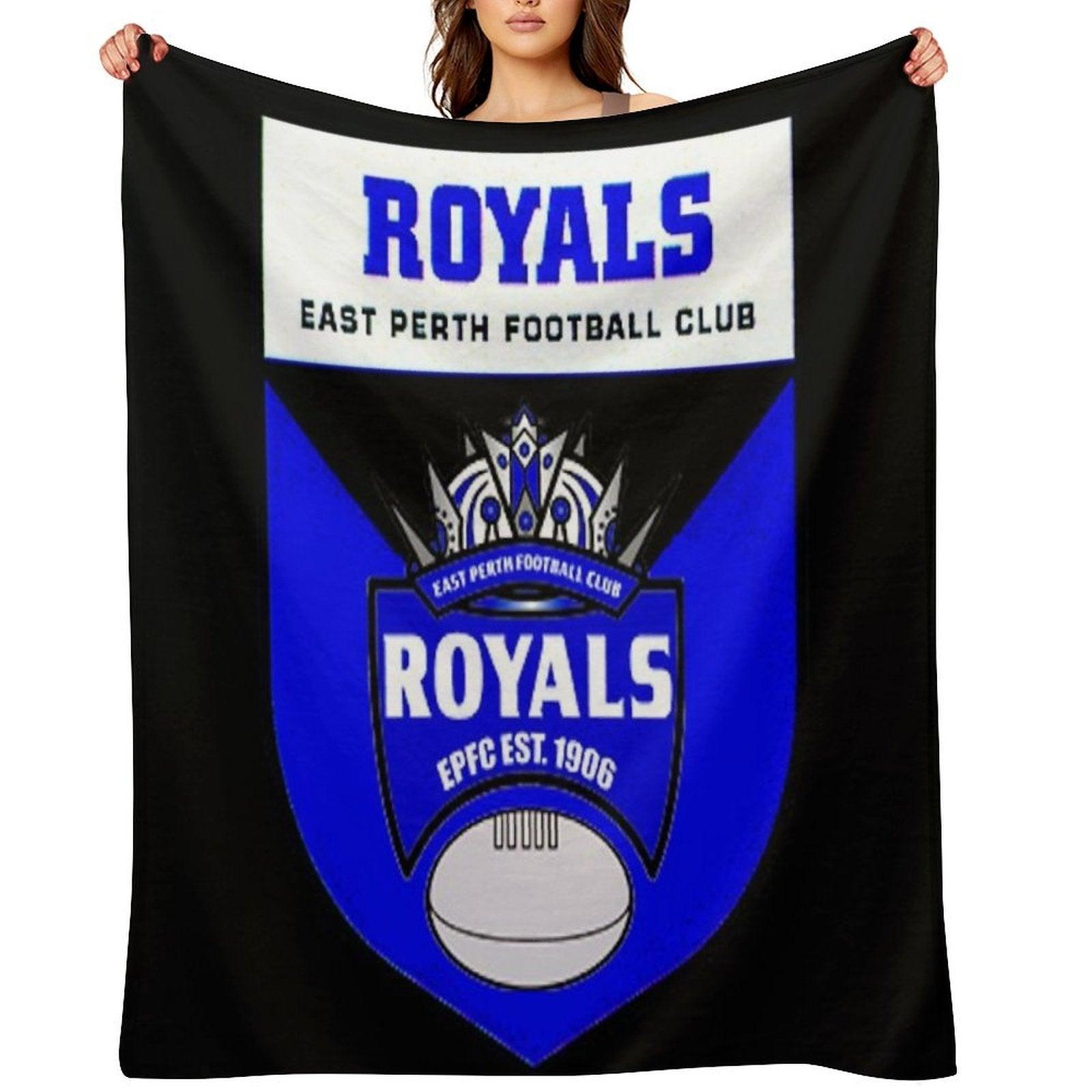 East Perth Football Club  AFL Australian Football Throw Blanket