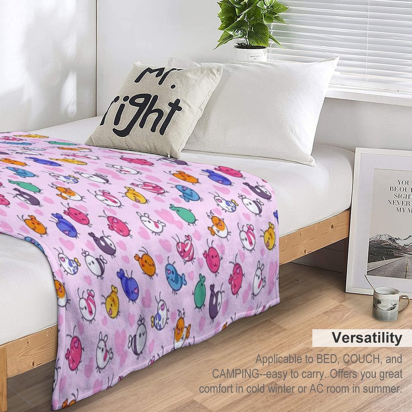 Shrimp Is Love Eco-conscious Throw Blanket