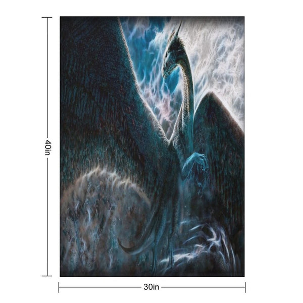 Saphira The Dragon From The Hit Eragon Movie Durable Throw Blanket