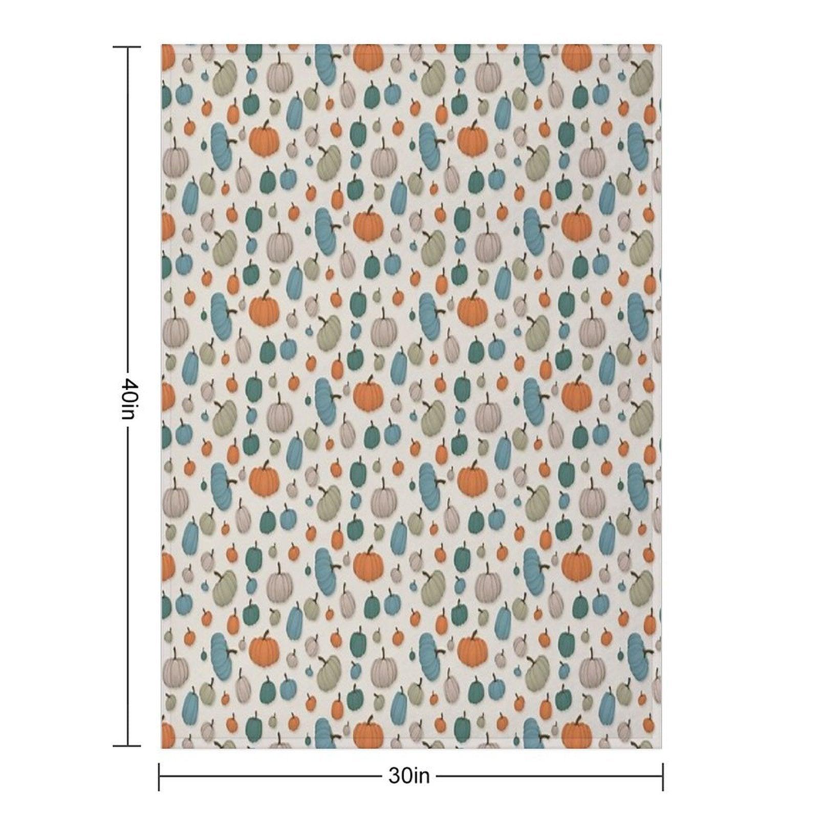Painterly Pumpkins Throw Blanket
