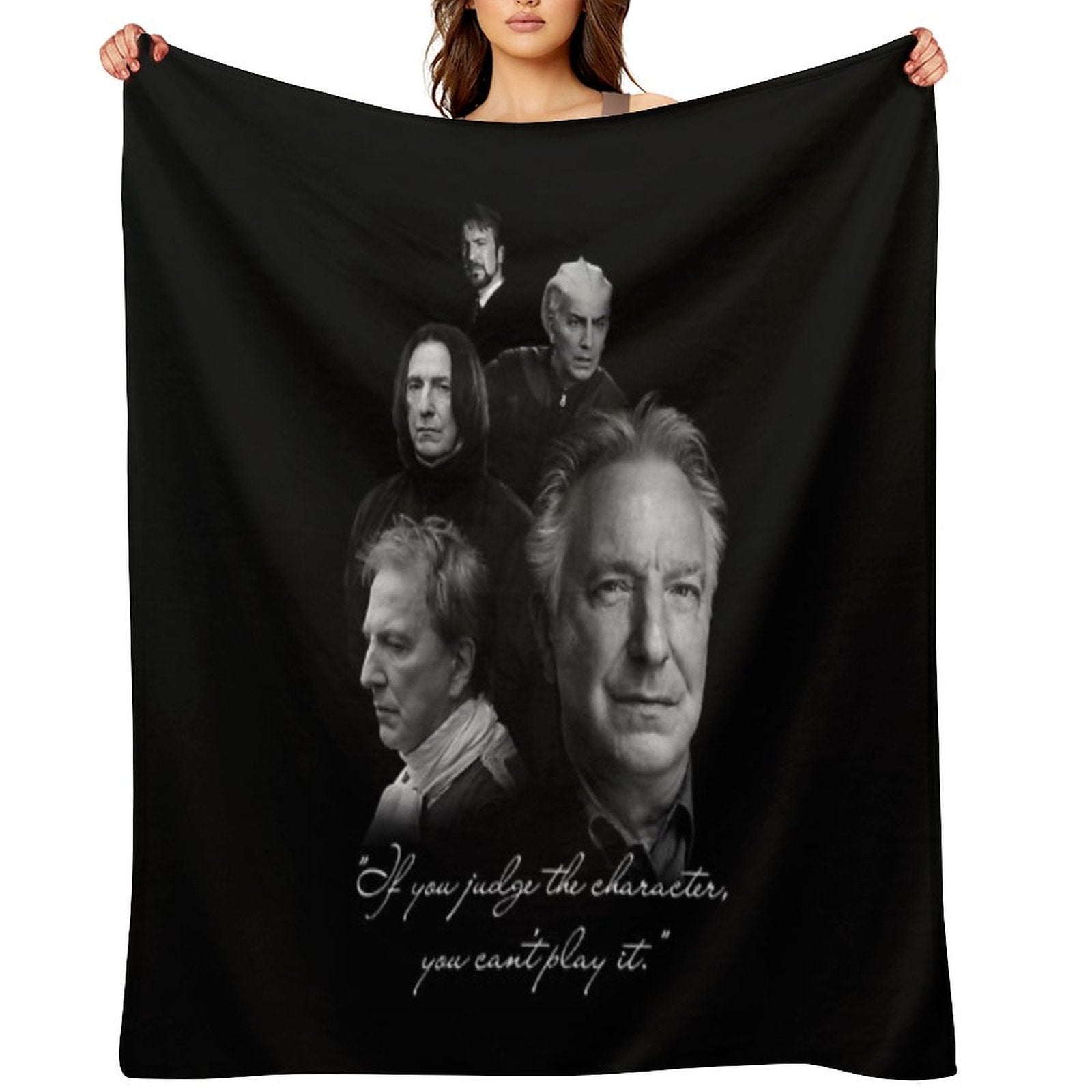 Alan Rickman - Best Actor Comfort Throw Blanket