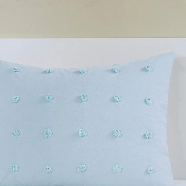 Brooklyn Cotton Jacquard Comforter Set with Euro Shams and Throw Pillows - Gifts for You 'n Me