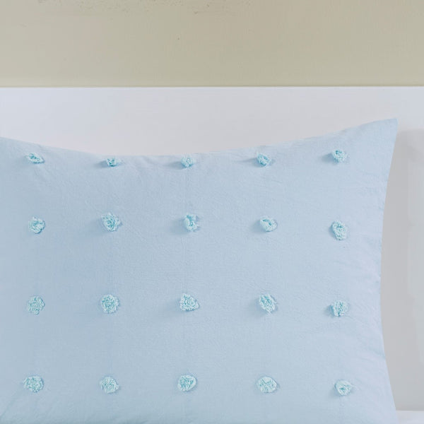 Brooklyn Cotton Jacquard Comforter Set with Euro Shams and Throw Pillows - Gifts for You 'n Me