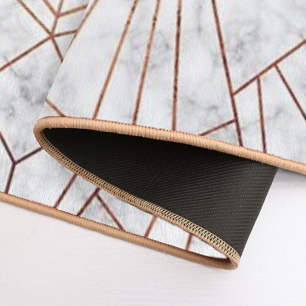 Art Deco Marble & Copper - Large Scale Bath Mat