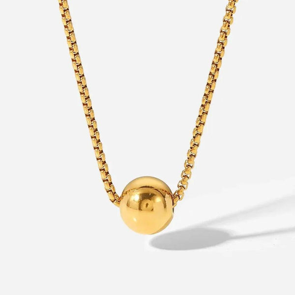 Gold Round Shape Pendant Necklace - Gifts for You 'n Me
