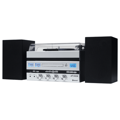 Victor Geneva 5-in-1 Desktop Music Center w Streaming Capabilities and FM Radio