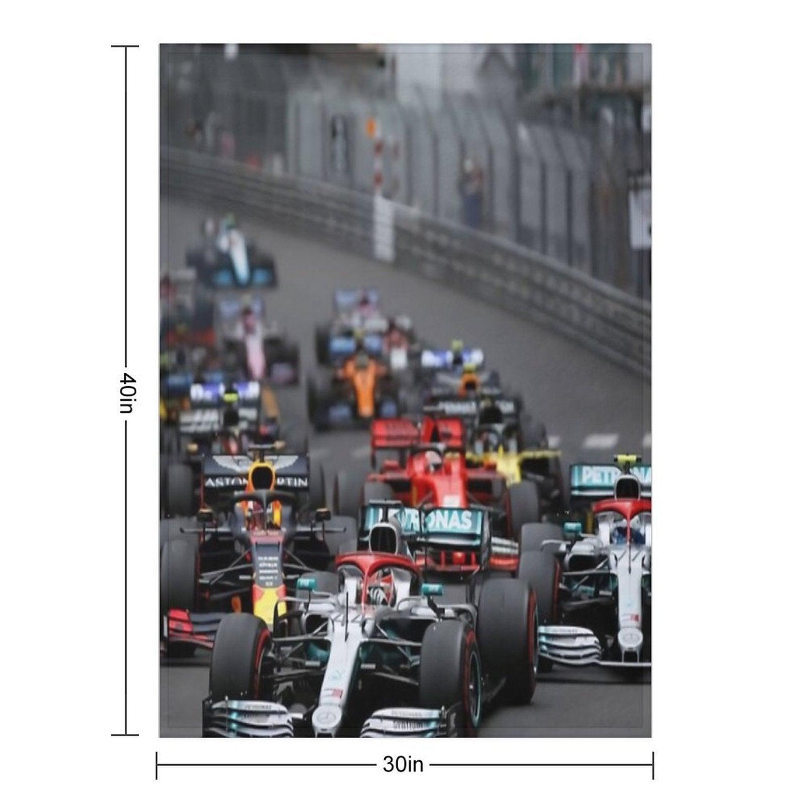F1 Race Start Throw Blanket