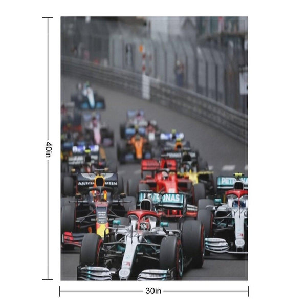 F1 Race Start Throw Blanket
