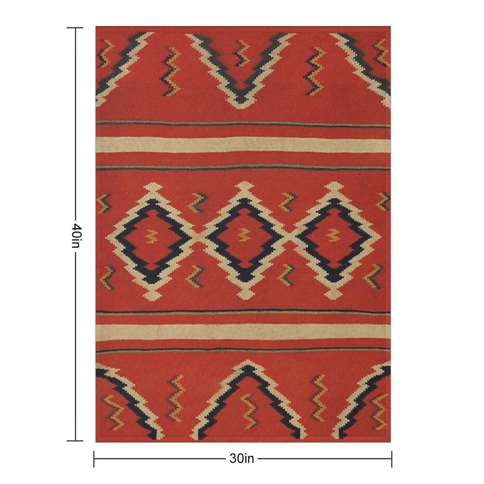 Navajo Textile  Native American Weaving Pattern 26 Throw Blanket