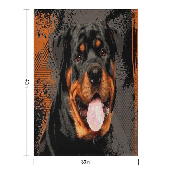 Rottweiler  - Metzgerhund Digital Art Compact Throw Blanket