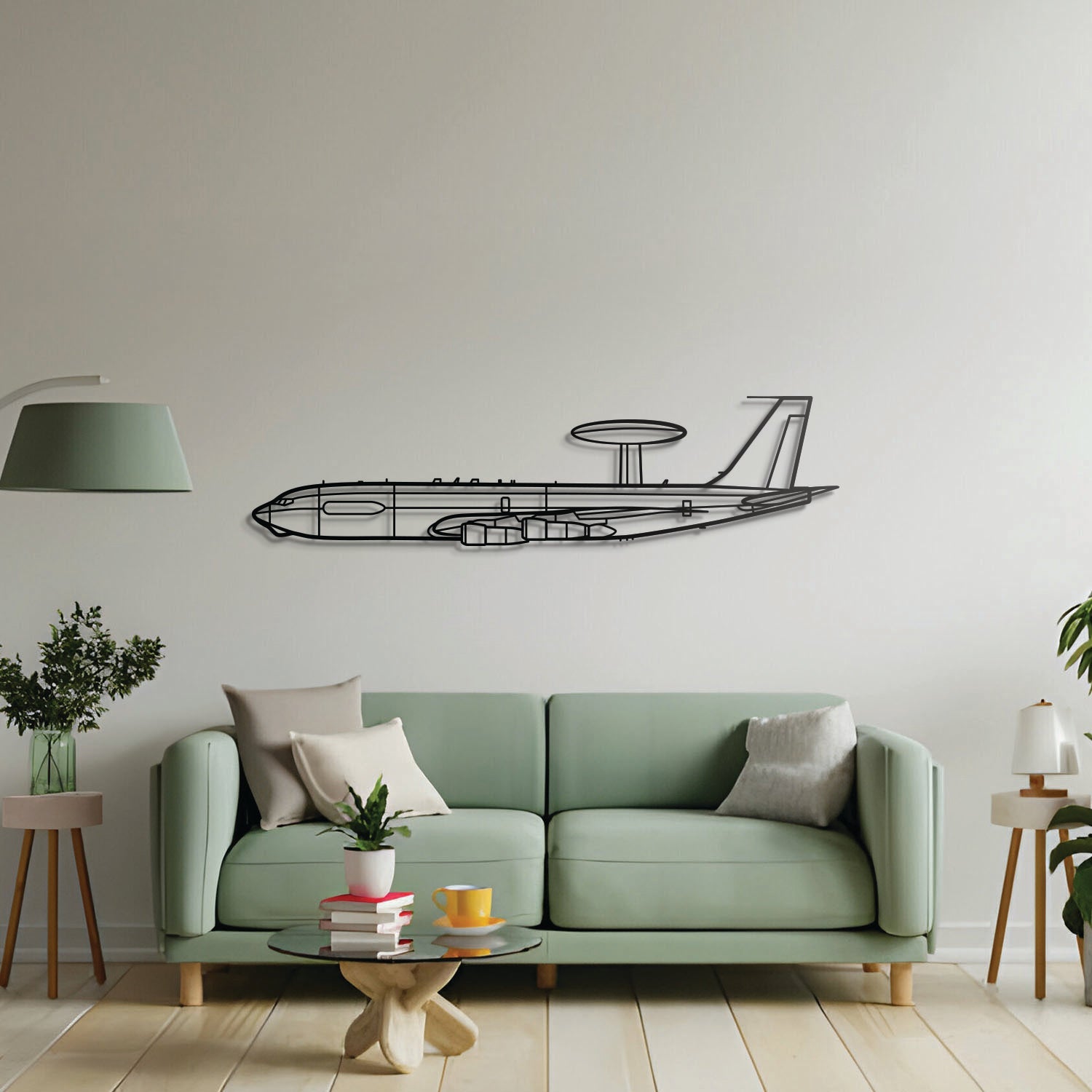 E-3C Sentry Metal Aircraft Wall Art - NCP0173