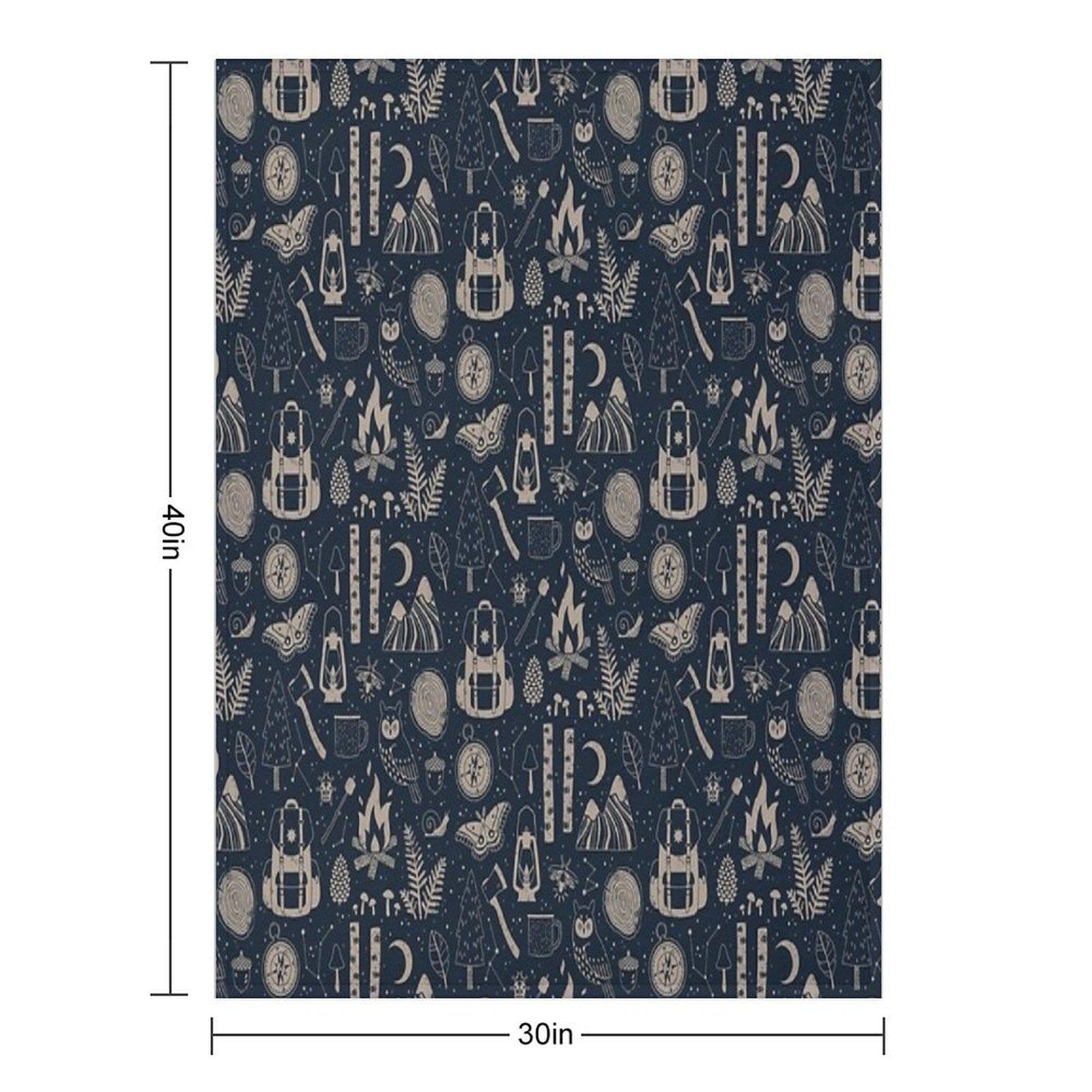 Into The Woods Throw Blanket
