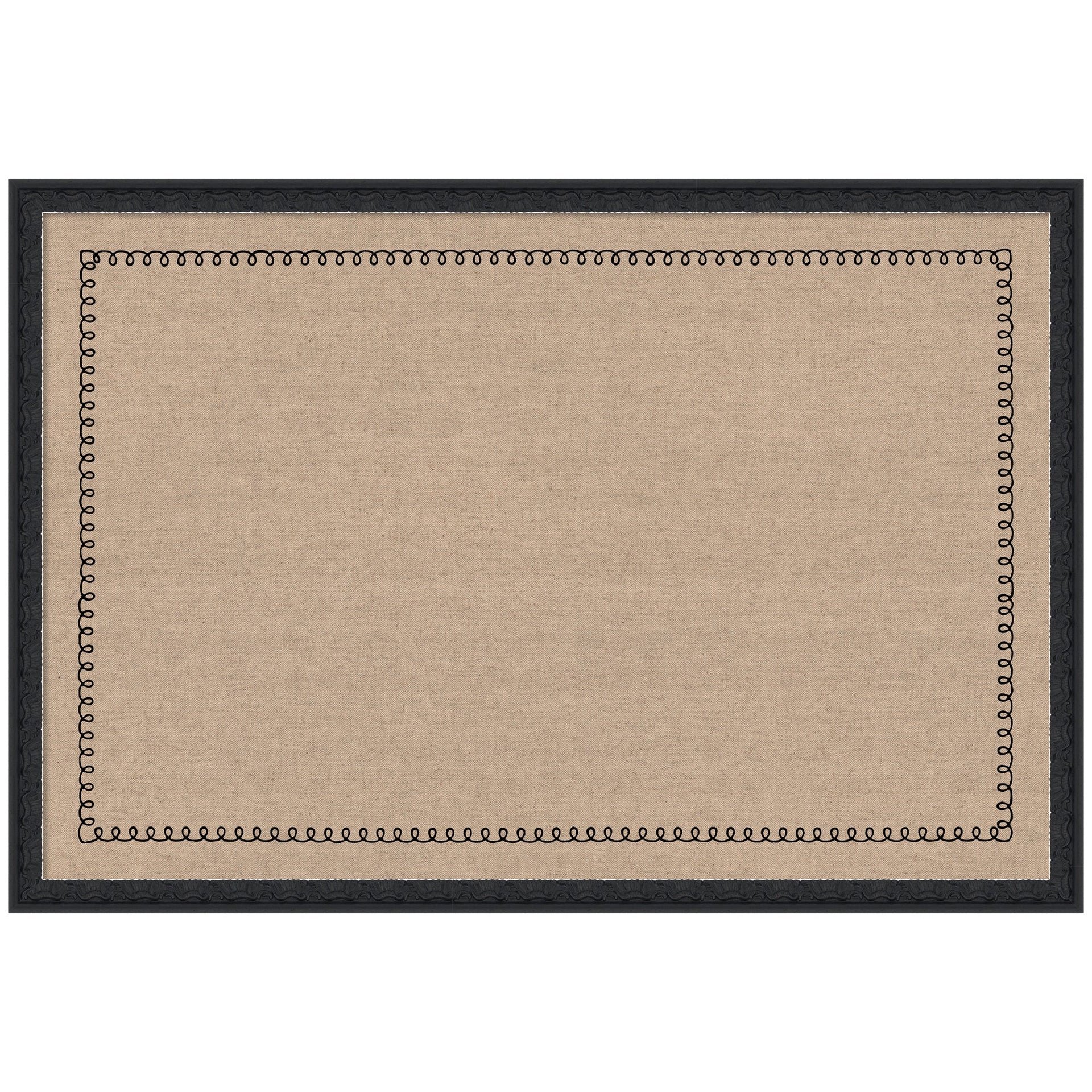 Pinboard Black Scallop Print