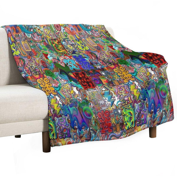 Graffiti 2021 Machine-washable Throw Blanket