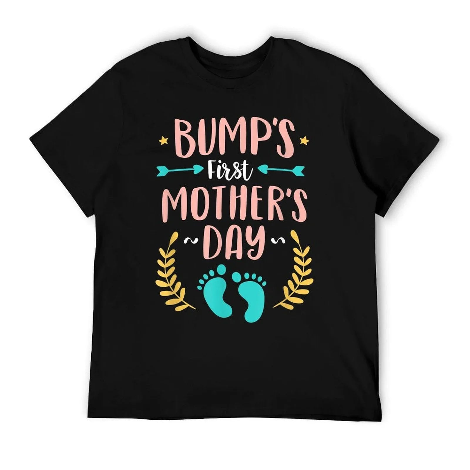 Bumps First Mother's Day Shirt Baby Expecting Mom Gift T-Shirt