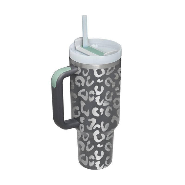 Thermal Mug 40oz Straw Coffee Insulation Cup With Handle BPA Free