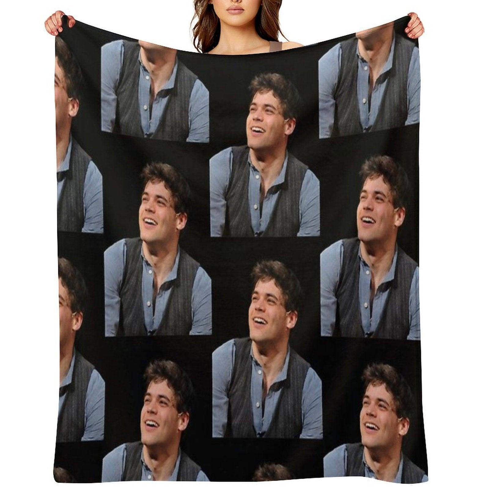 Jeremy Jordan Newsies Throw Blanket