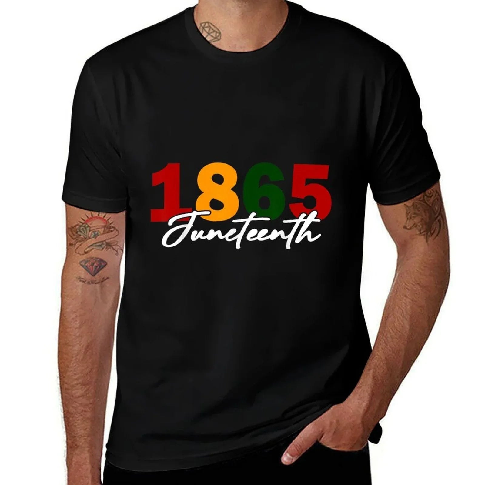Juneteenth 2025 Women Men African American Juneteenth 1865  Cotton T-Shirt