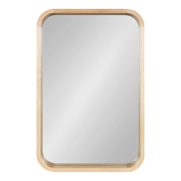 Hutton Wood Framed Radius Rectangle Mirror