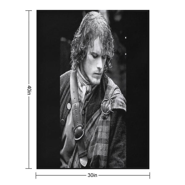 Jamie Fraser Outlander Easy Care Throw Blanket