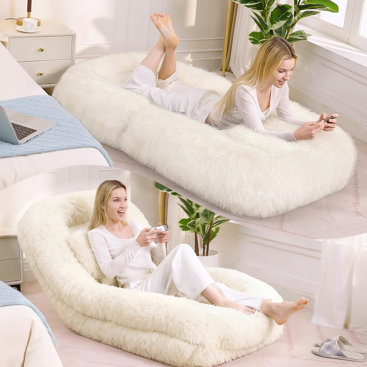 Human Dog Bed - 5-Position Adjustable Lazy Sofa