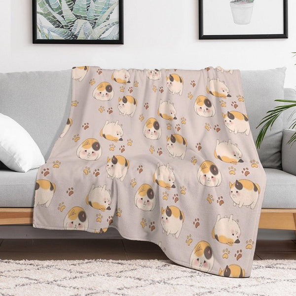 FFXIV - Fat Cats Throw Blanket