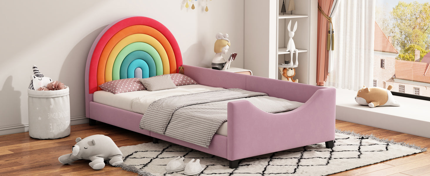 Rainbow Upholstered Twin Daybed