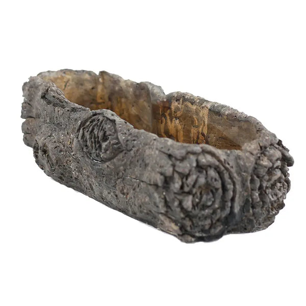 Large Cement Log Planter