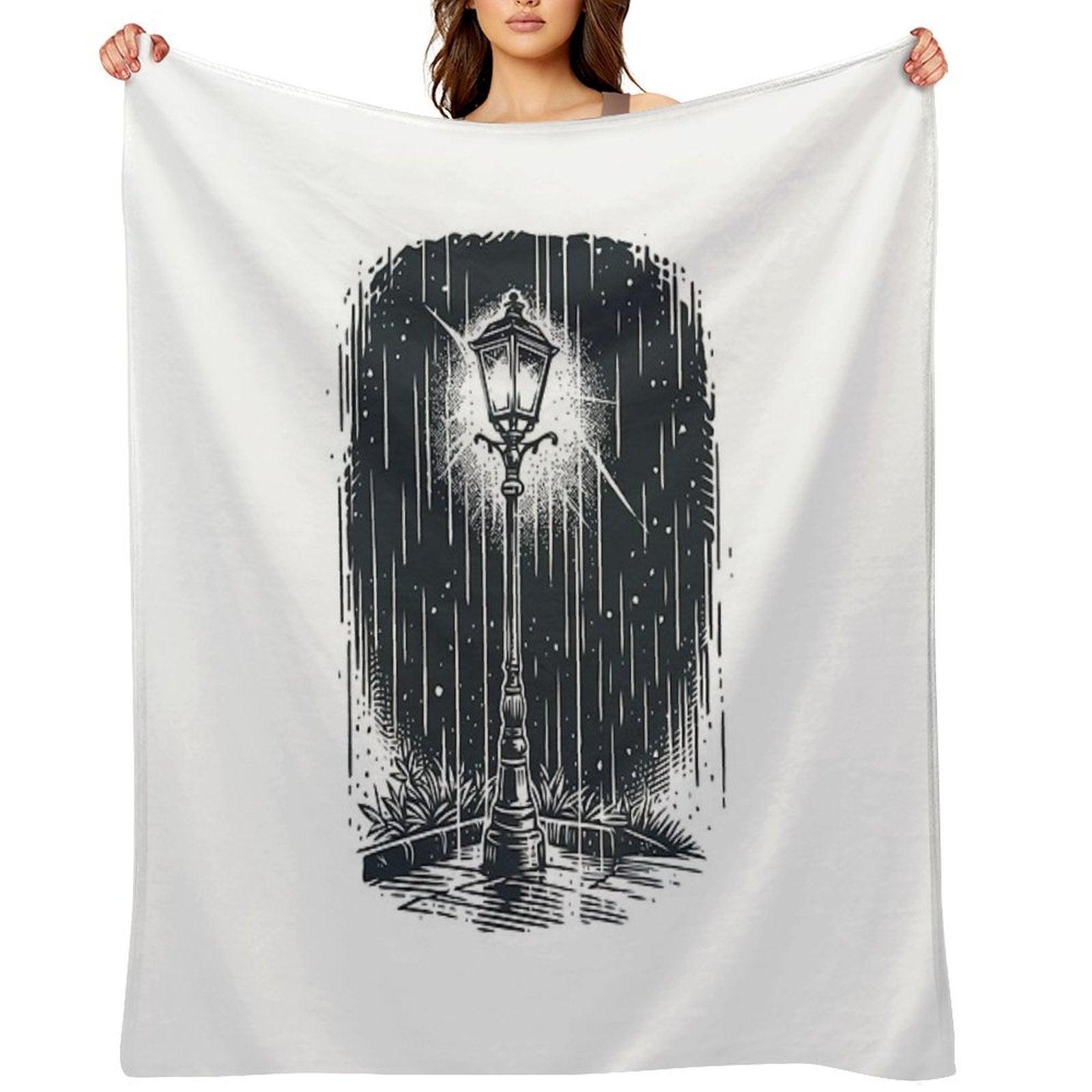 Lamp in The Dark Throw Blanket