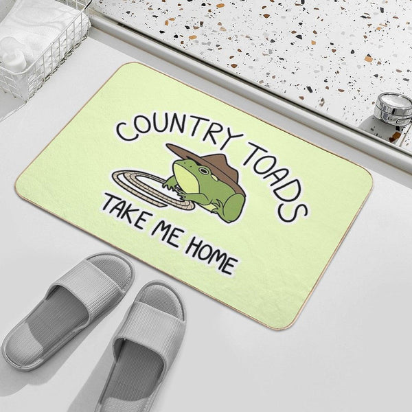 Country Toads Bath Mat