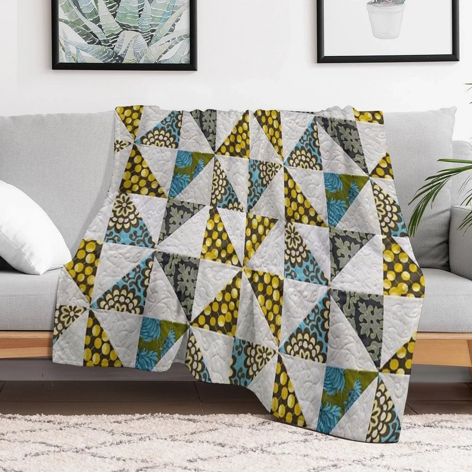FNaF 4 Bed Texture Throw Blanket