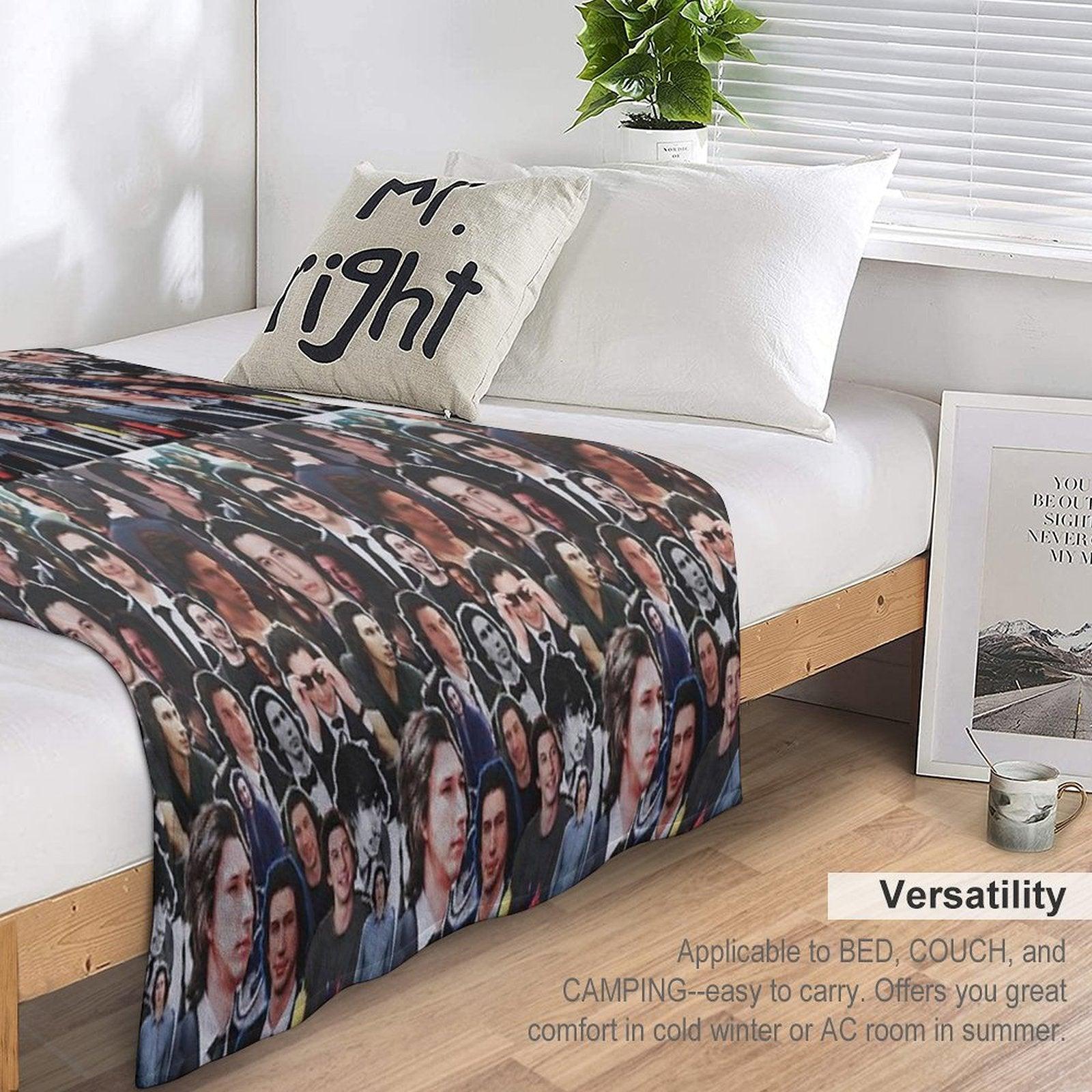 Assorted Adam Driver Collage Throw Blanket