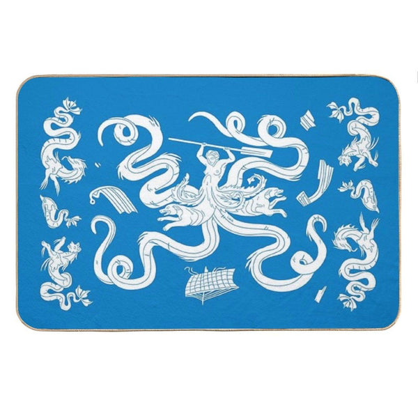Scylla Mosaic - Blue Bath Mat