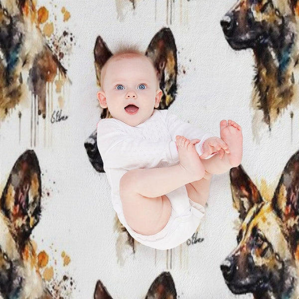 African Wild Dog Compact Throw Blanket