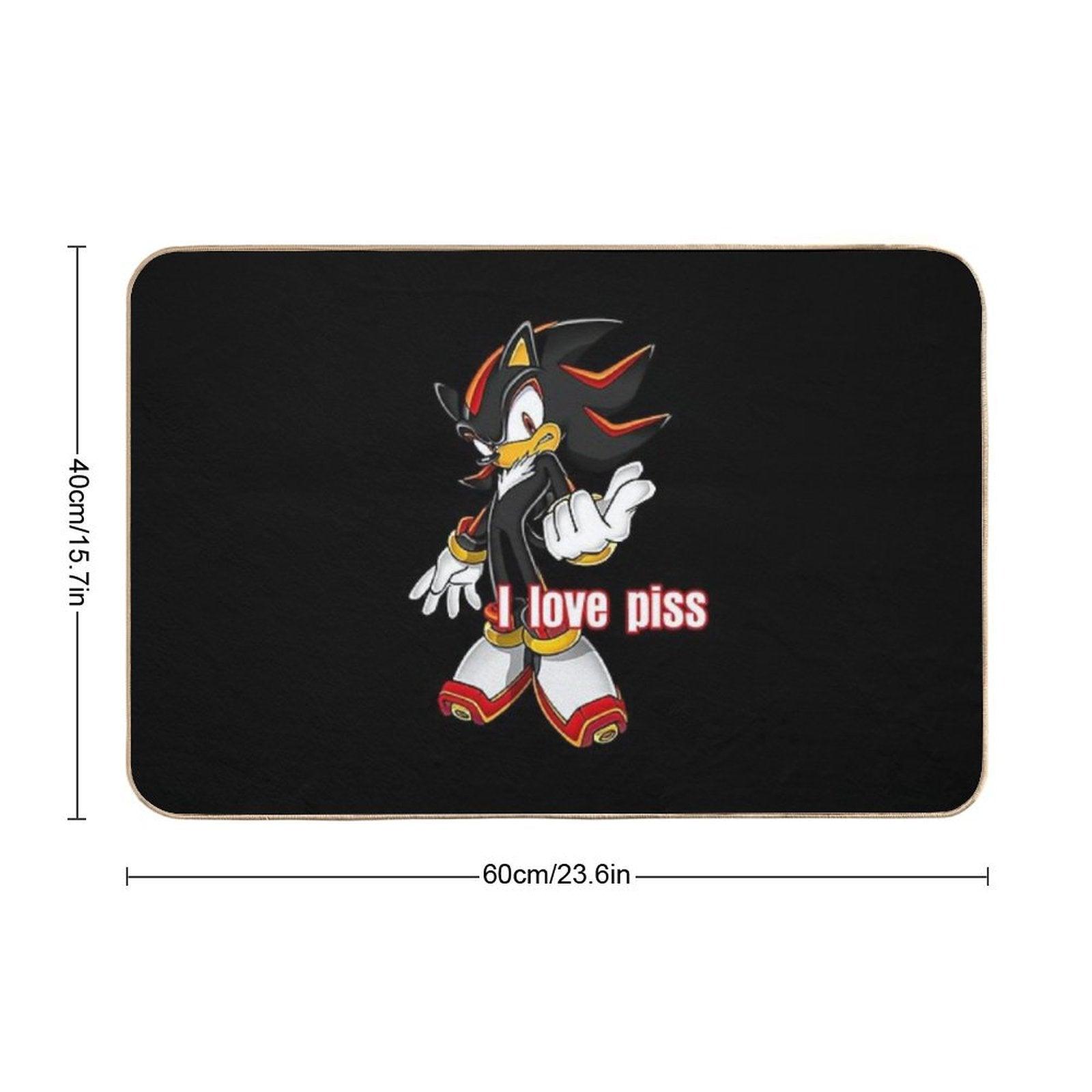 Shadow The Hedgehog I Love Piss Bath Mat