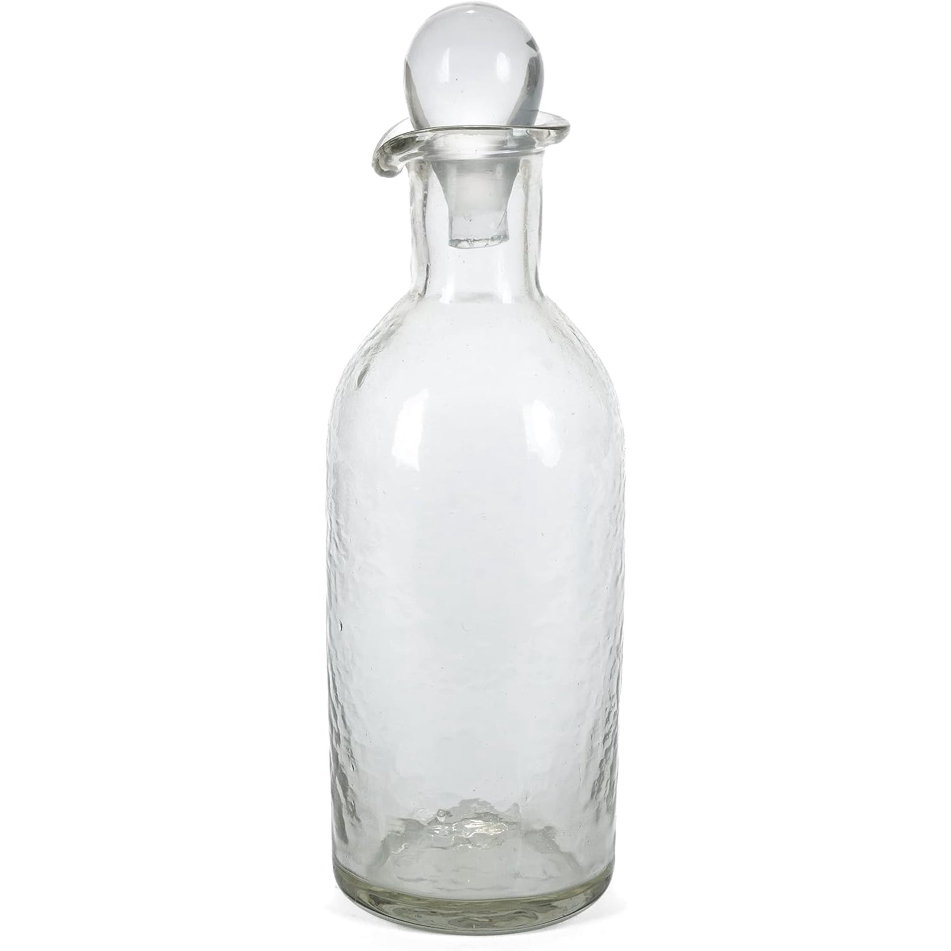 Acanthus Cast Aluminum Oil and Vinegar Bottle Holder, Set of 2 Glass Bottles with Stand