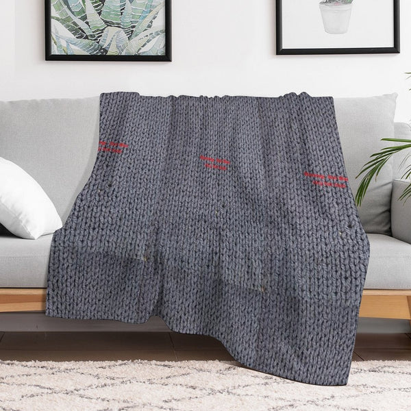Warning  Hot Man Sustainable Throw Blanket