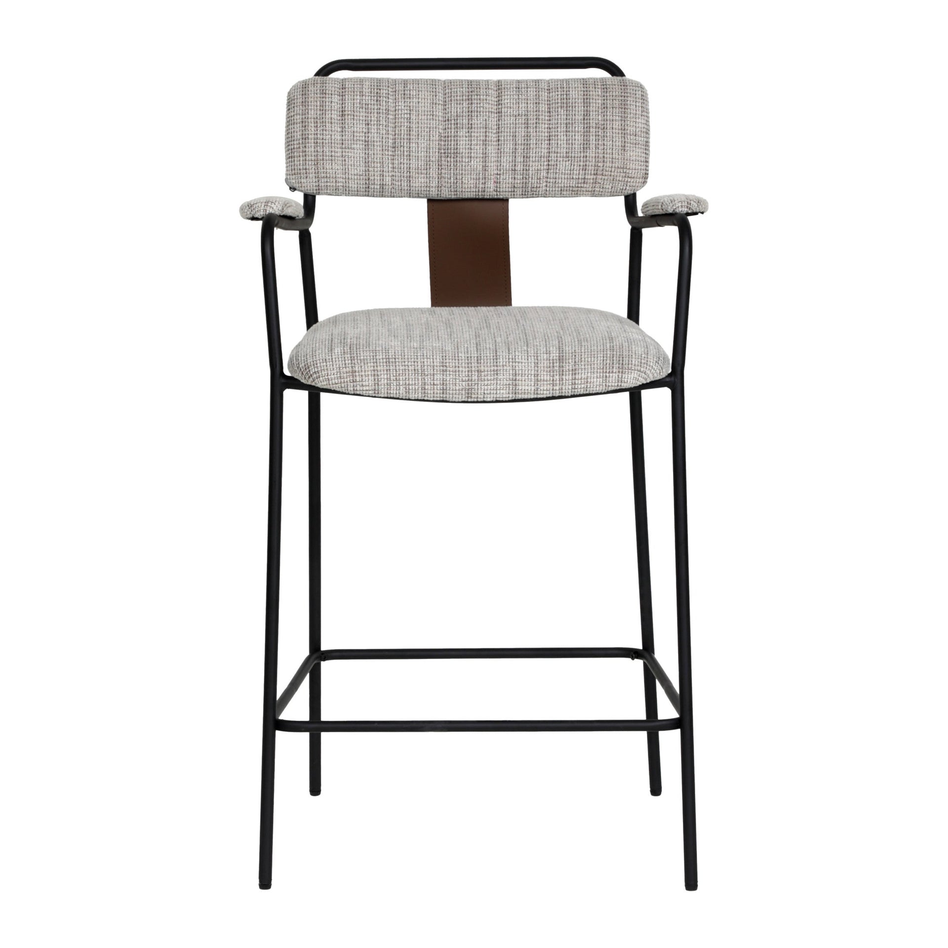 Couva Counter Stool (Set of 2) Gray Tweed