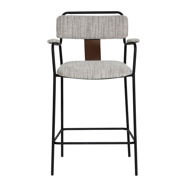 Couva Counter Stool (Set of 2) Gray Tweed
