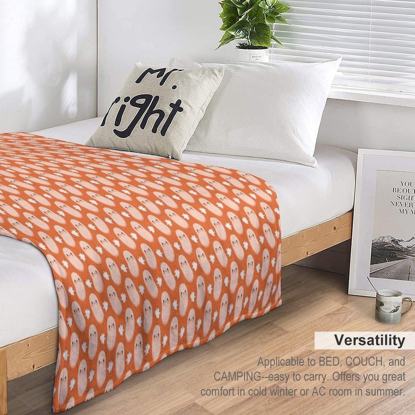 Baked Beans Farting Throw Blanket
