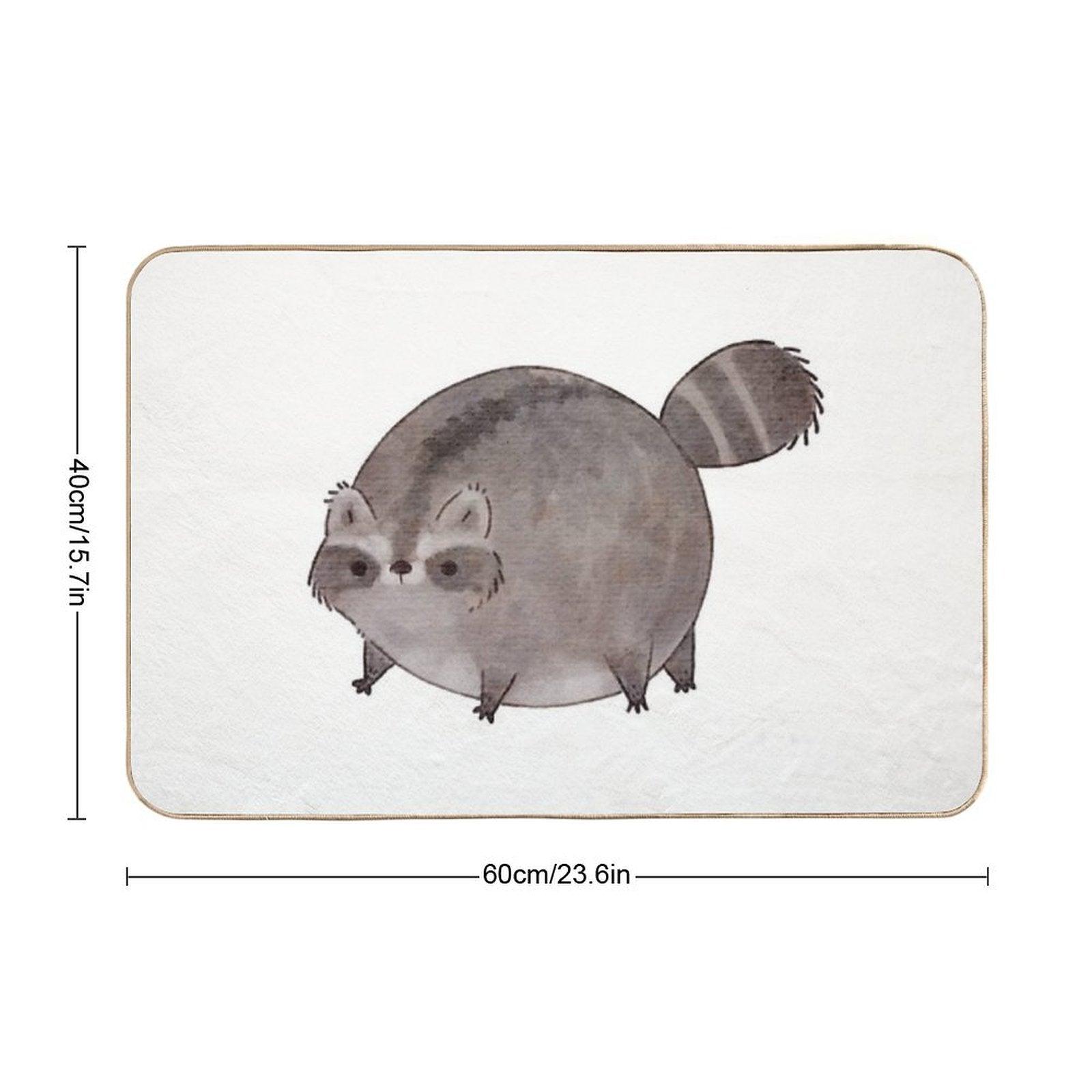 Chubby Trash Panda Bath Mat