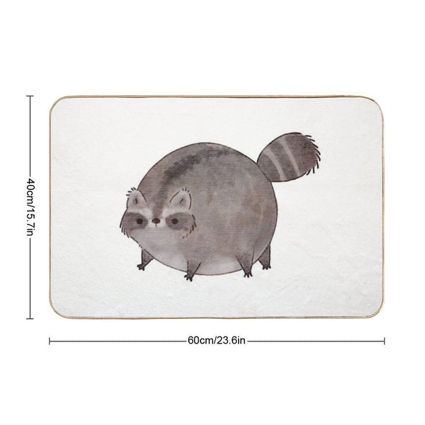 Chubby Trash Panda Bath Mat
