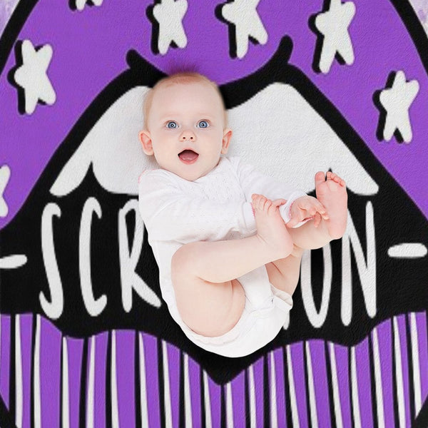 University of Scranton Lips Wrinkle-free Throw Blanket
