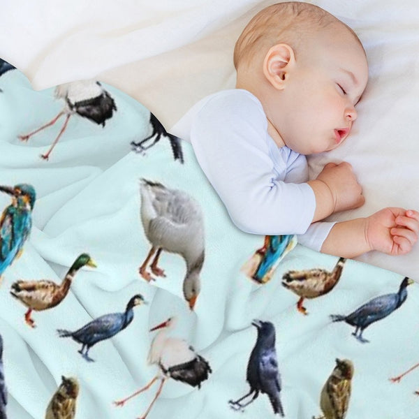 Bird Collection Quick-dry Throw Blanket