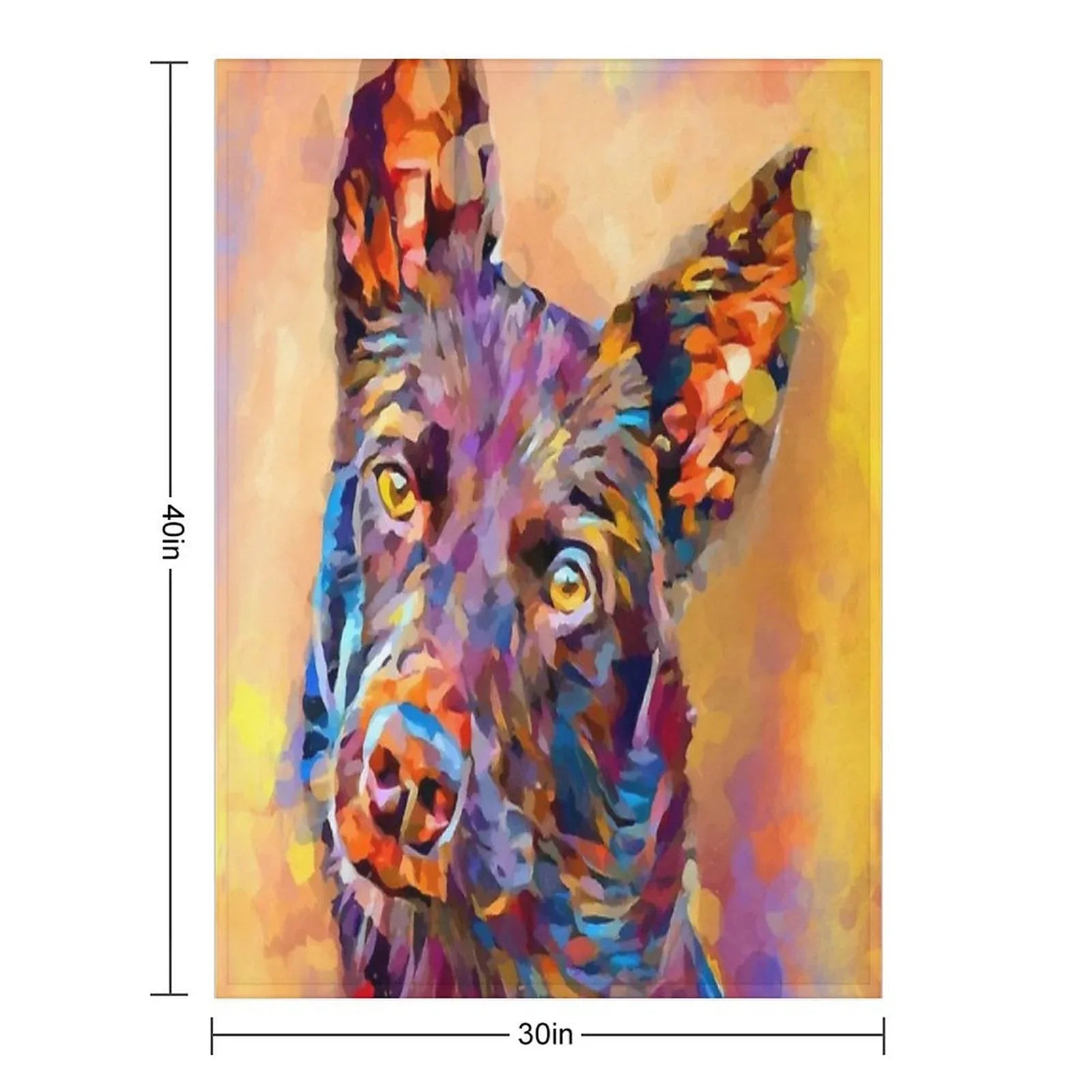 Kelpie Throw Blanket