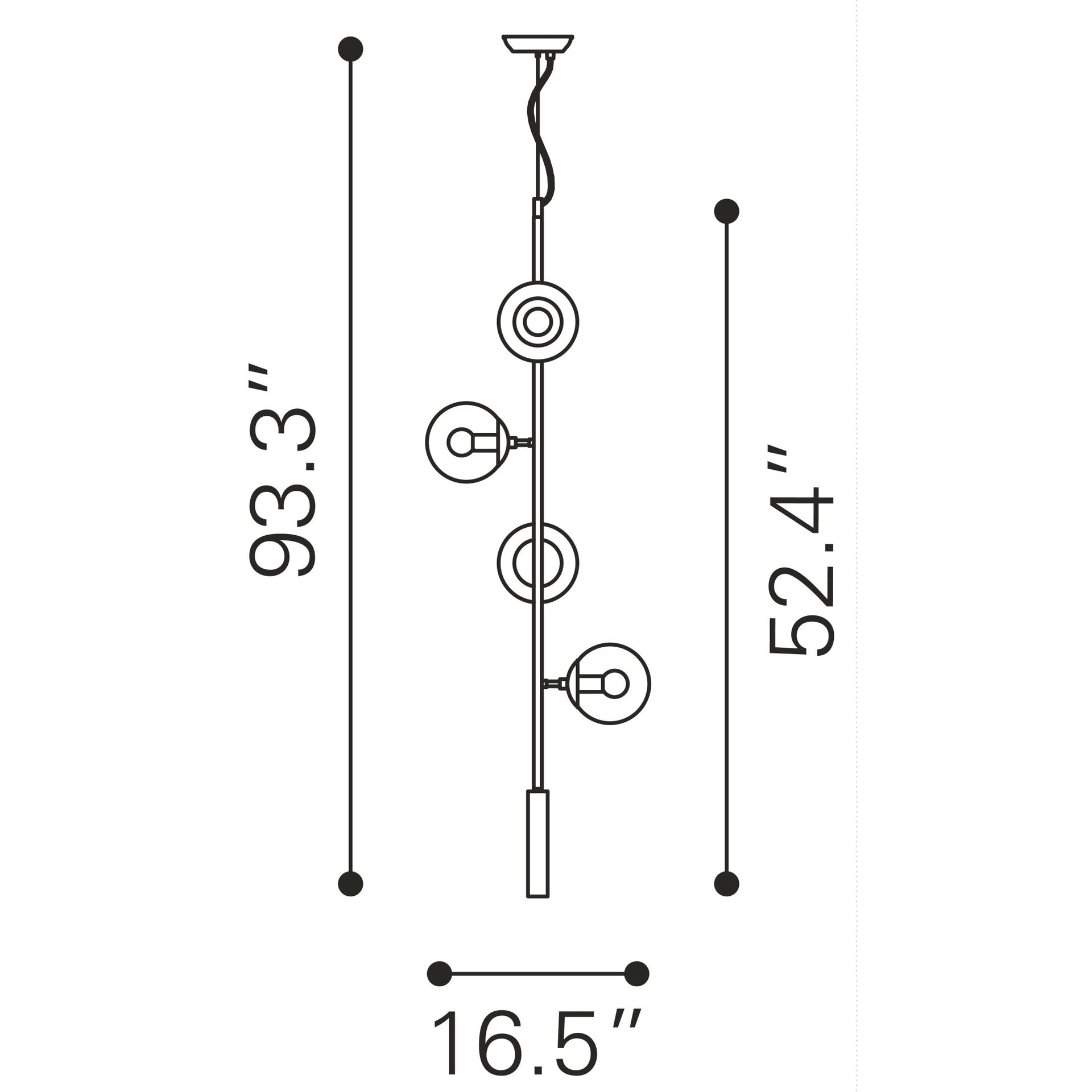 Zatara Ceiling Lamp Brass