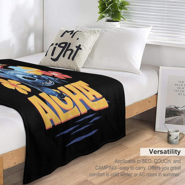 Lilo & Stitch Live-Action Movie Tropical Aloha Stitch Versatility Throw Blanket