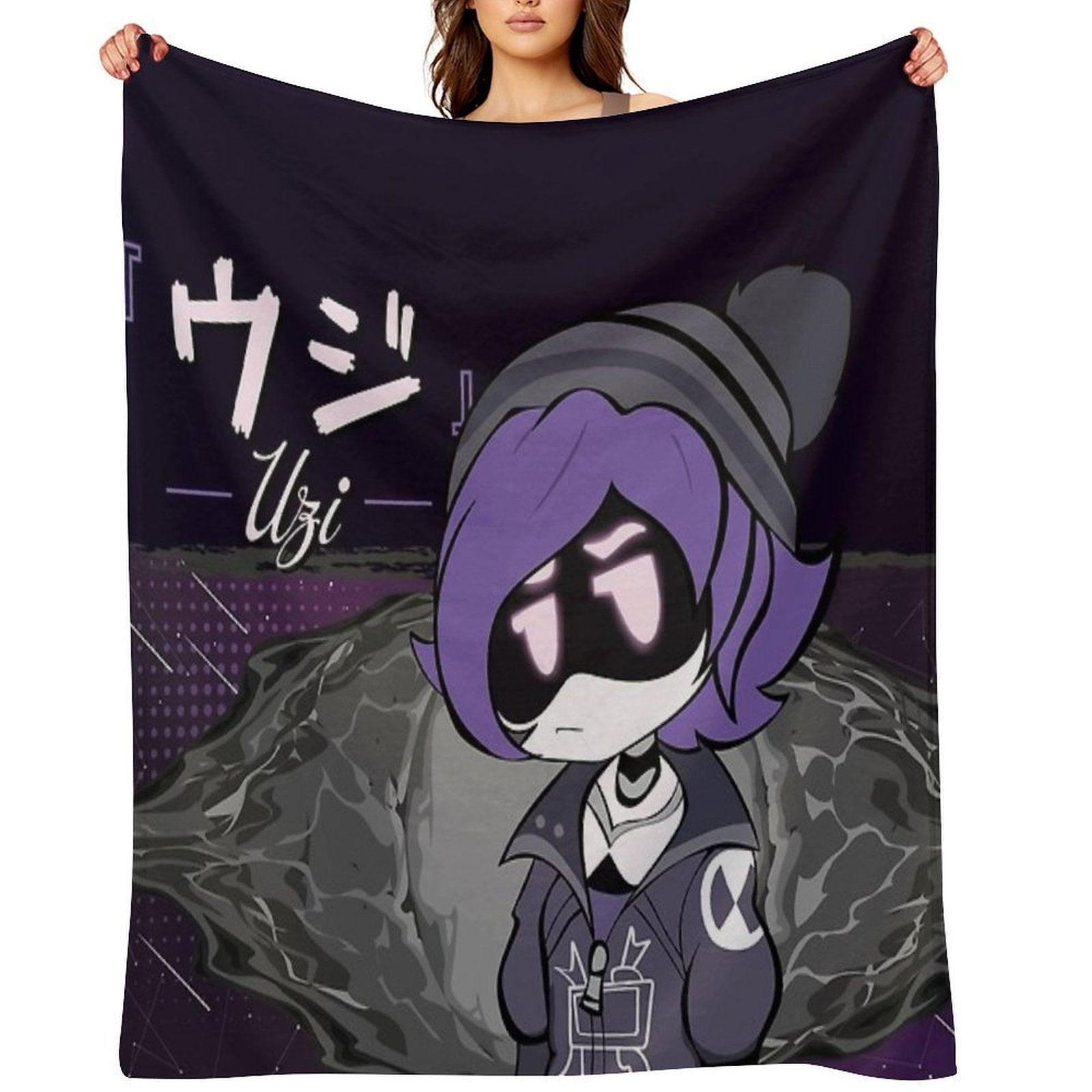 Uzi Doorman Skyness  Murder Drones Throw Blanket